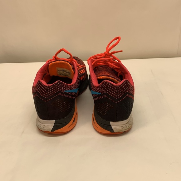 Nike Zoom Structure 18 Running Shoe Mens 8.5 black pink orange swoosh 683731-600 - Picture 10 of 16